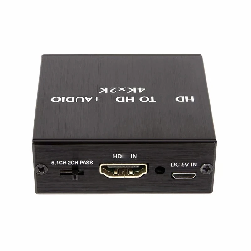 4K x 2K Video Audio Extractor HDMI-Compatible to 3.5MM Audio Converter SPDIF Optical TOSLINK Stereo Out Splitter Adapter-4