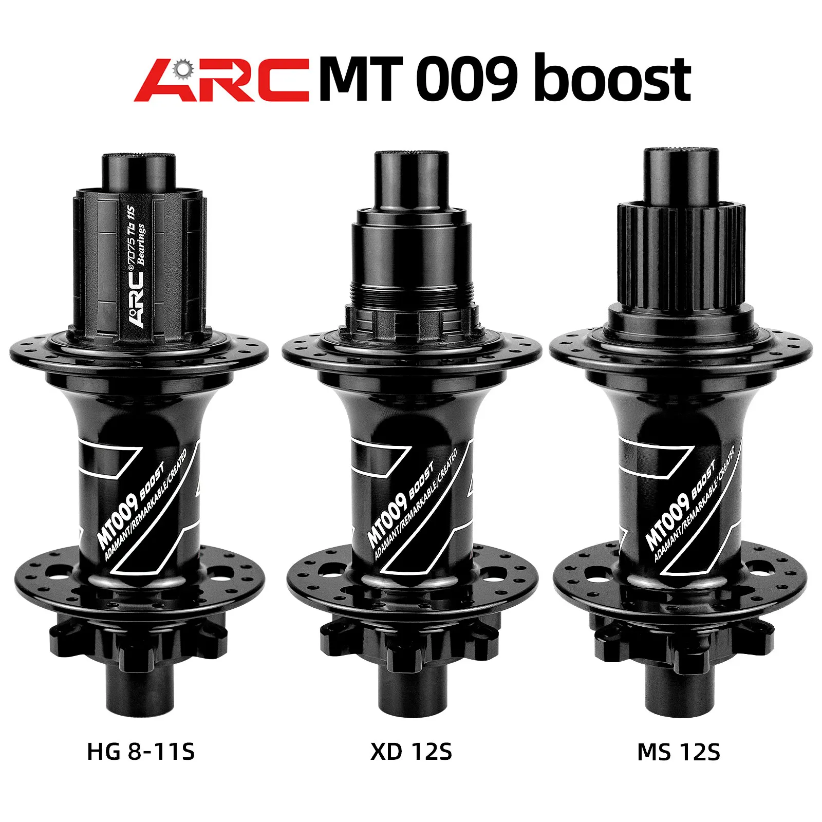 ARC MT009 BOOST front rear hub mtb mountain bike hub 28 32 holes 110mm 148mm 141mm HG MS micro spline XD 11 12 v bicycle freehub-5