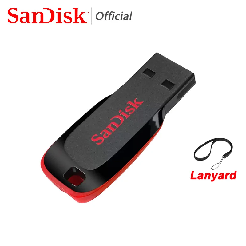 Sandisk Pendrive 128gb 64gb 32gb 16gb Mini USB Flash Drive 32 64 128 16 GB Pen Drive 2.0 USB Stick Disk on Key Memory For Phone-6