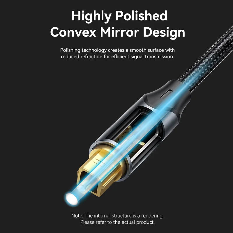 Vention Hi-Fi Optical Fiber Audio Cable Dolby DTS 5.1 Digital Optical Cable for TV Soundbar Home Theater PS5 Xbox Toslink SPDIF-3