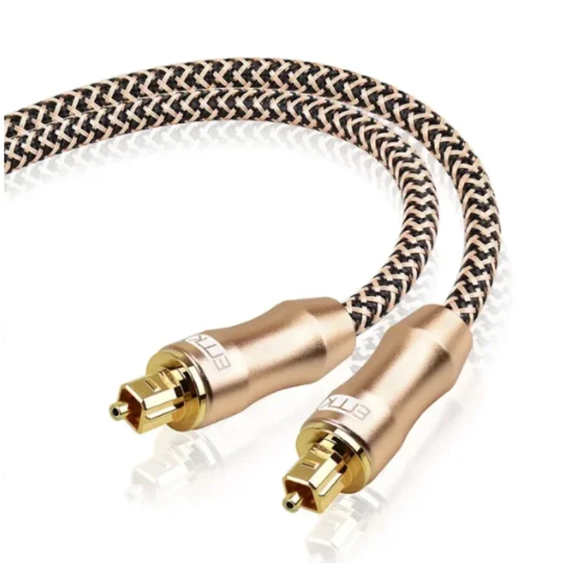 EMK 5.1 Digital Optical Audio Toslink Cable Fiber Optic Audio Cable 1m 2m 3m 10m 15m for Hi-Fi DVD TV-5