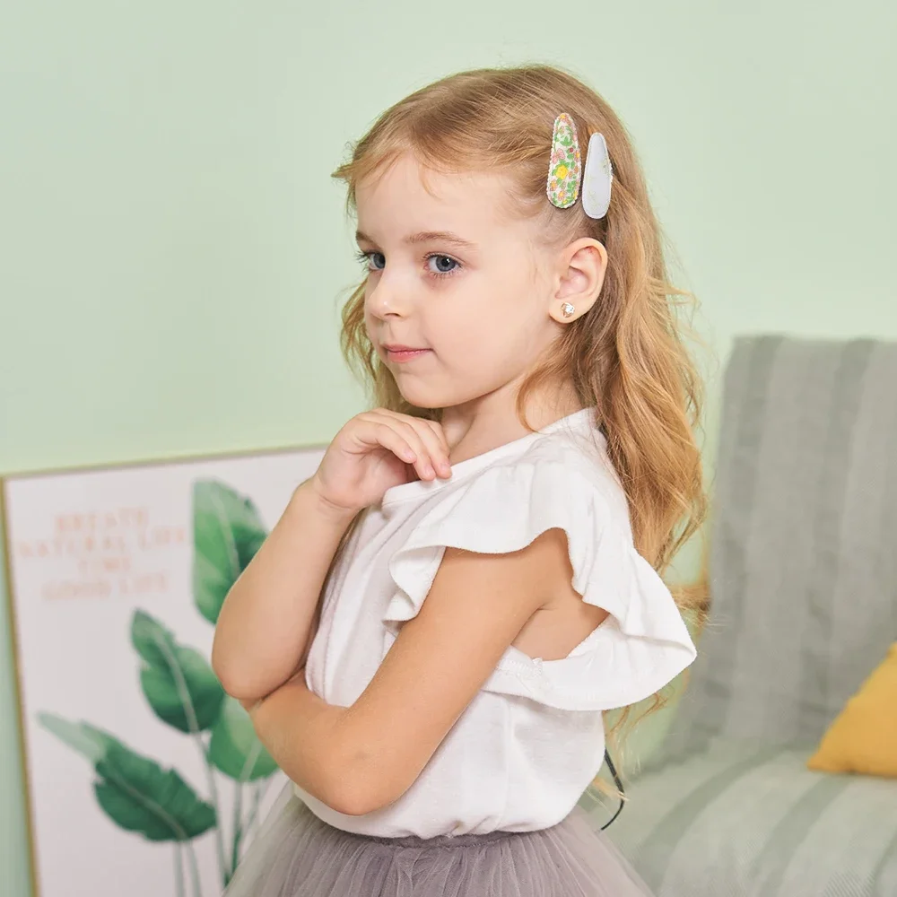 New 5Pcs BB Clips Set for Kids Hair Accessories Sweet Printe Hairbangs Hairclip Girls Barrette Ins Style Daisy Hairpin Ornaments-4