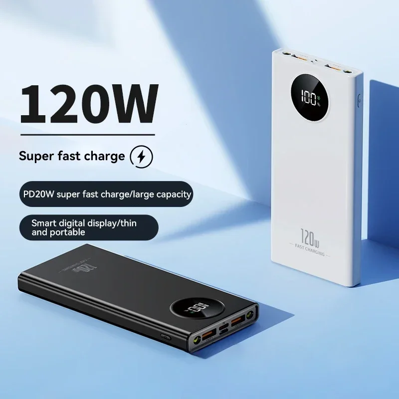 120W Power BankSuper Fast Charging 80000mah Ultralarge Capacity For Mobile Power External Battery For Iphone Xiaomi Samsung-4