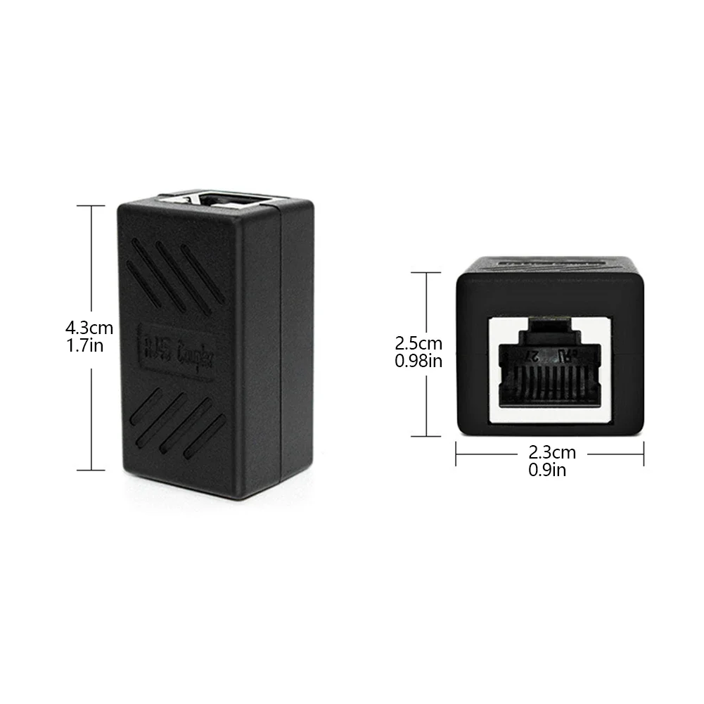 5/10/20Pcs RJ45 Coupler Ethernet Cable Coupler LAN Connector Cat7 Cat6 Cat5e Ethernet Cable Extender Adapter Female to Female-6