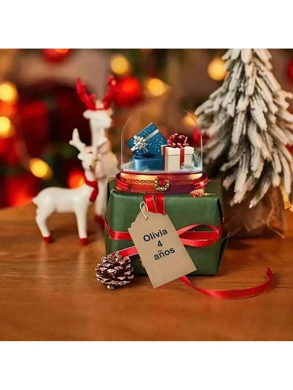 100PCS Personalized Christmas Wedding Gift Tags Handwritten Custom Calligraphy Kraft Paper Tags Single-Sided No String-2