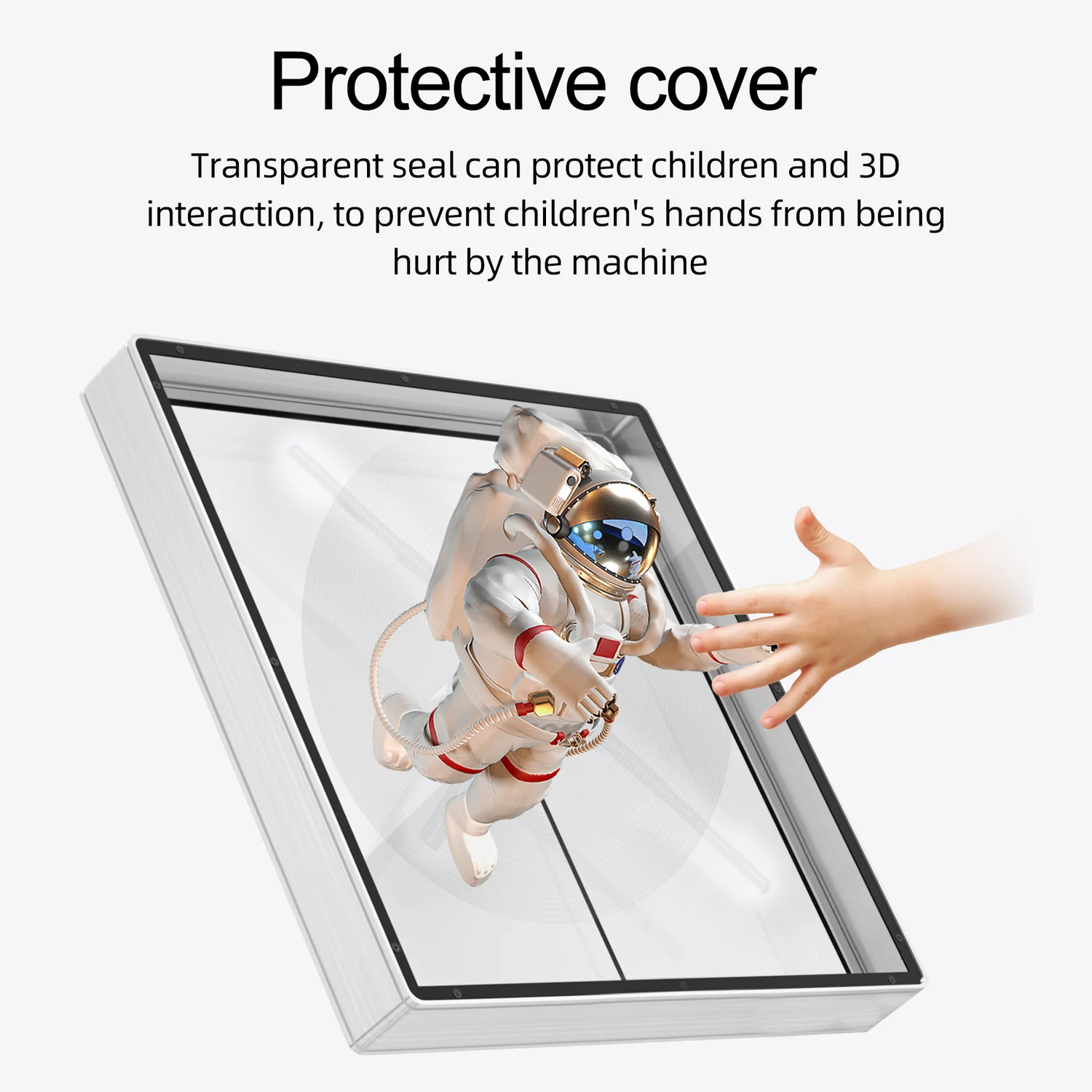 45/50cm 3D Fan Hologram Projector Integrated Machine Wifi Led Sign Holographic Lamp Player With Cover Advertising Display Light-2