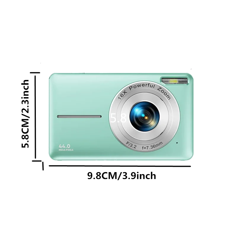 HD 1080P 2.4 inch digital Camera Rechargeable Cameras with 16x Zoom Compact Camera 44MP Cameras for kids Beginner Camera-2