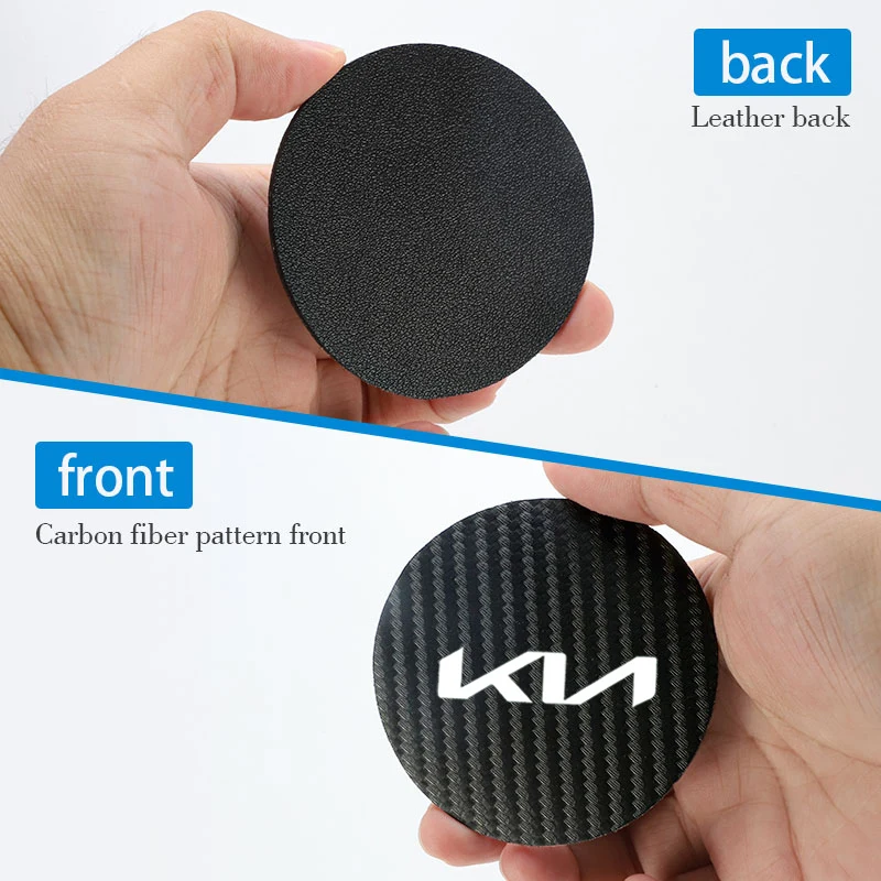 2Pcs.Sliding rubber mat for car water bottle Kia Rio Picanto Sportage Niro Morning Ceed ProCeed Stonic Optima accessories-3
