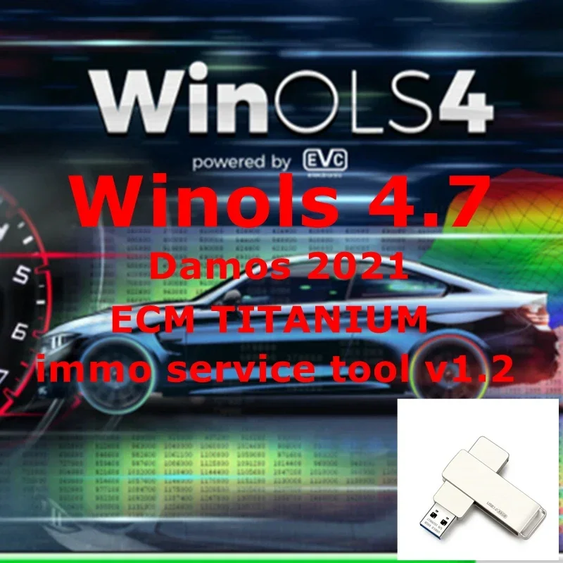 2025 HOT Selling WinOLS 4.7 With Plugins +2021 Damos +ECM TITANIUM+ immo service tool v1.2 All Data Auto Repair Software-4