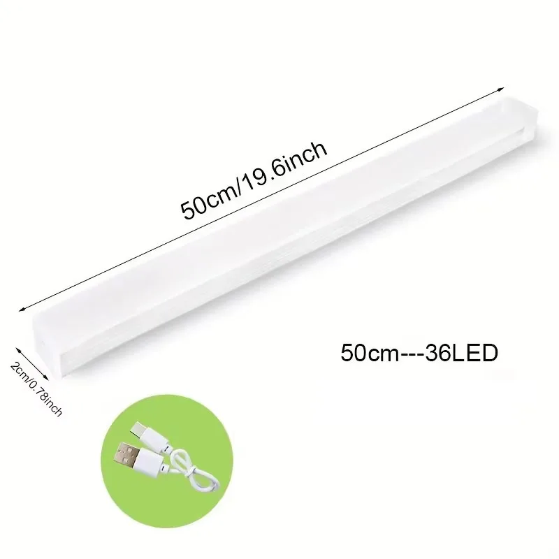 Motion Sensor Light Wireless LED Night Light USB Rechargeable Night Lamp for Kitchen Cabinet Wardrobe Lamp Staircase Backlight-5