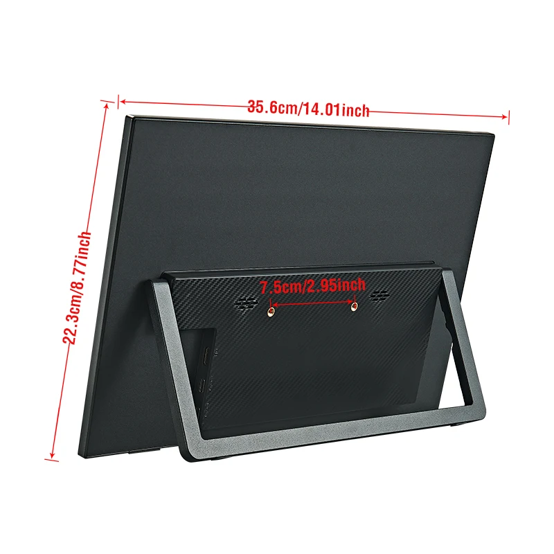 Anmite 15.6-Inch Portable Touch Monitor 1080P HDR 16:9 Low Blue Light For XBox PS4 / 5 Switch Cell Phone PC Loptop Extension-2