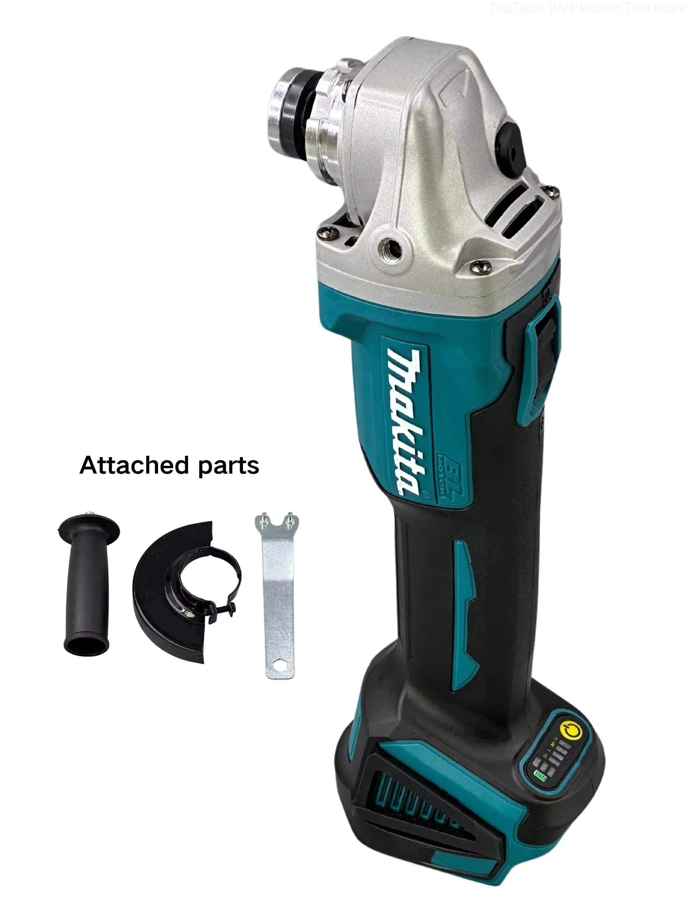Makita DGA404 125mm/100mm Brushless Lithium Electric Angle Grinder Rechargeable Cutting Machine High Power Polishing Machine 18V-4