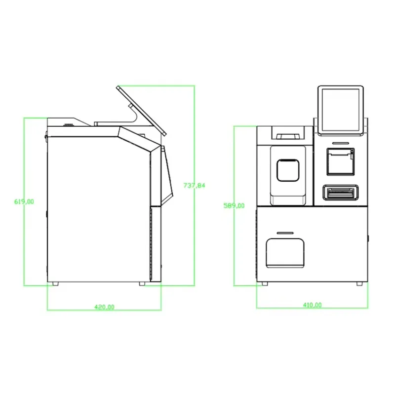 Customized Function Follow the Scene Cash Payment Kiosk Support SDK Service Currency Change Self-service Kiosk Shop Supermarket-3