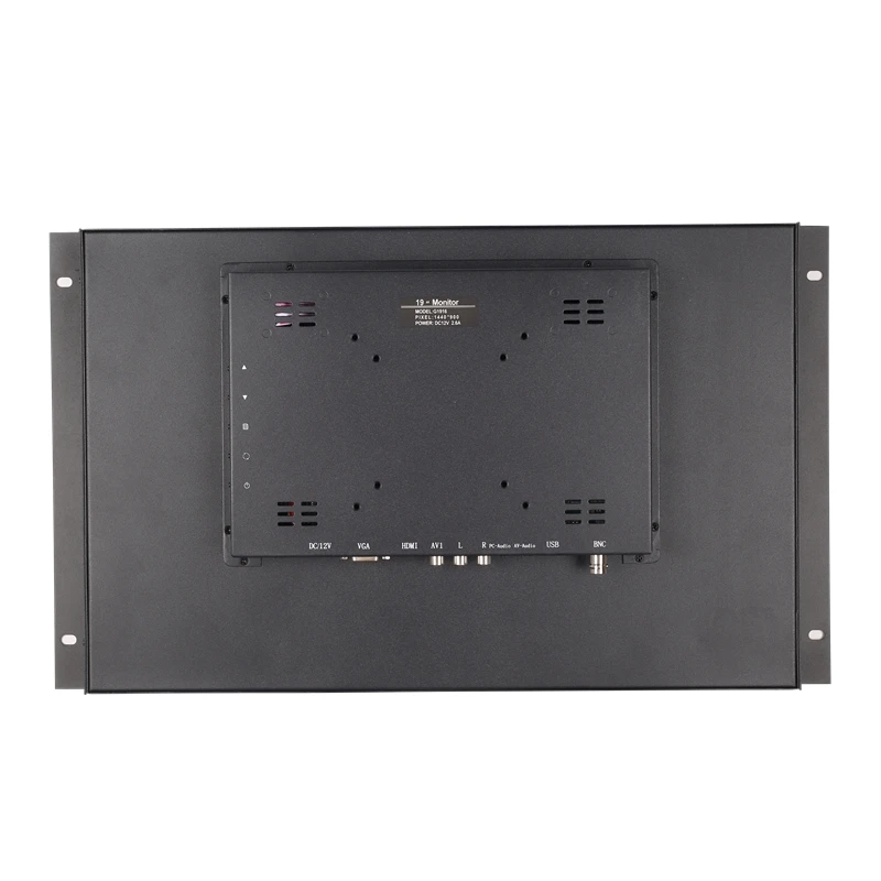 Widescreen 19 inch 1440*900 Metal Case LCD No/Resistive/Capacitive Touch Screen Display Wall Mount Open Frame Industrial Monitor-3