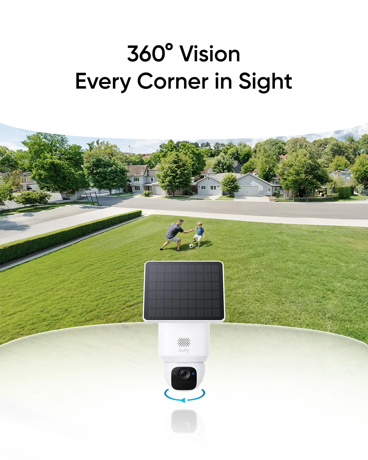 eufy Security eufy SoloCam E30 Solar Powered 360° Pan AI Tracking 2K Clarity Security Cameras Wireless Outdoor Camera-2
