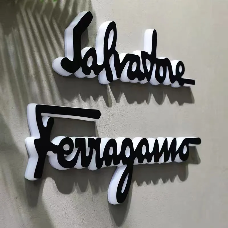 Customized Outdoor Metal LED Logo Lighting 3D Letter Company Commercial Sign Light Custom Business Name Plaque Illumination-5