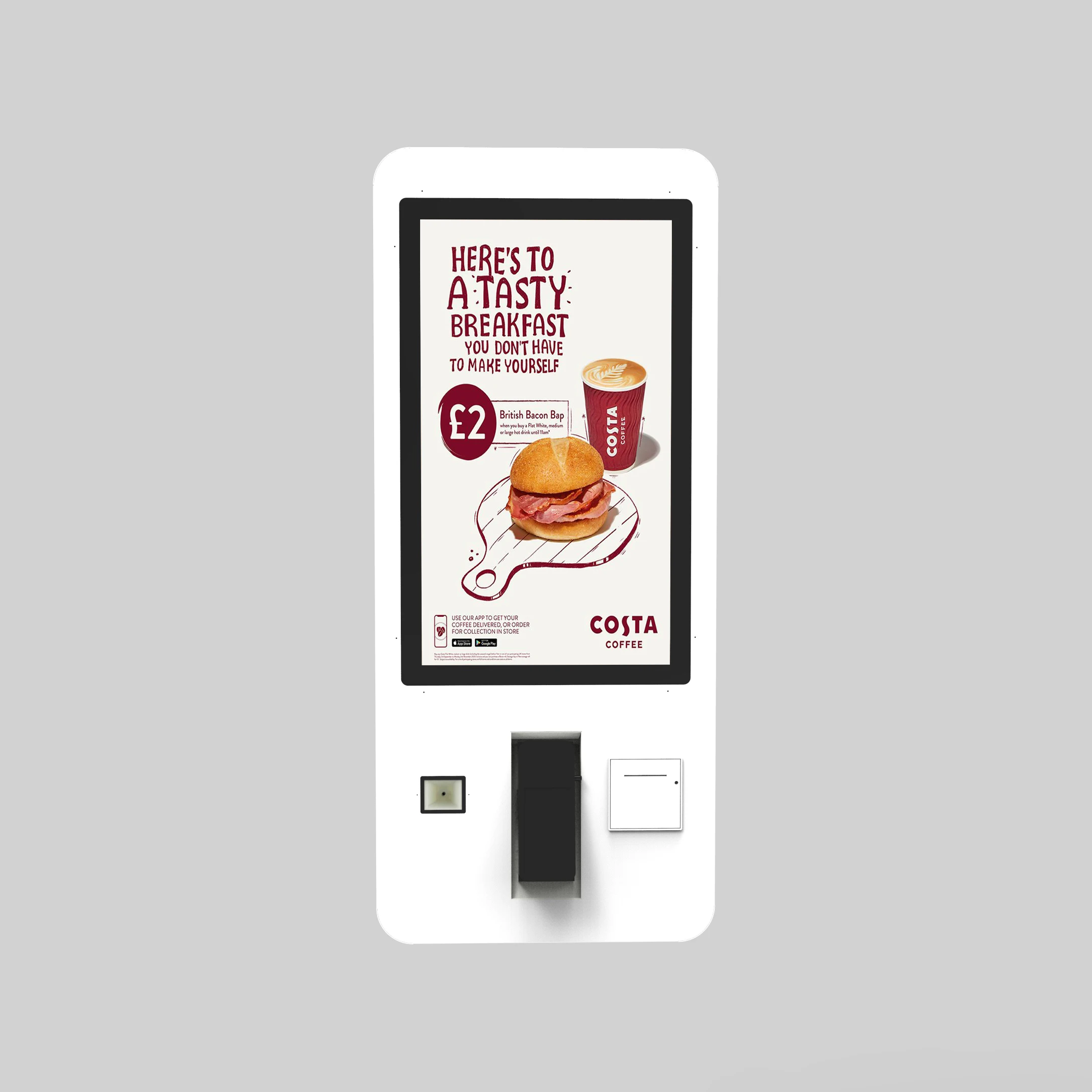 32 Inch Wall Mount Order Kiosk Ordering Machine Order Kiosk For Fast Food Smart Terminal POS Cash Self Service Kiosk-2