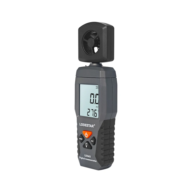 LODESTAR Handheld Mini Digital Anemometer LD363 Wind Speed Measurement Temperature Tester LCD Display Air Flow Speed Wind Level-2