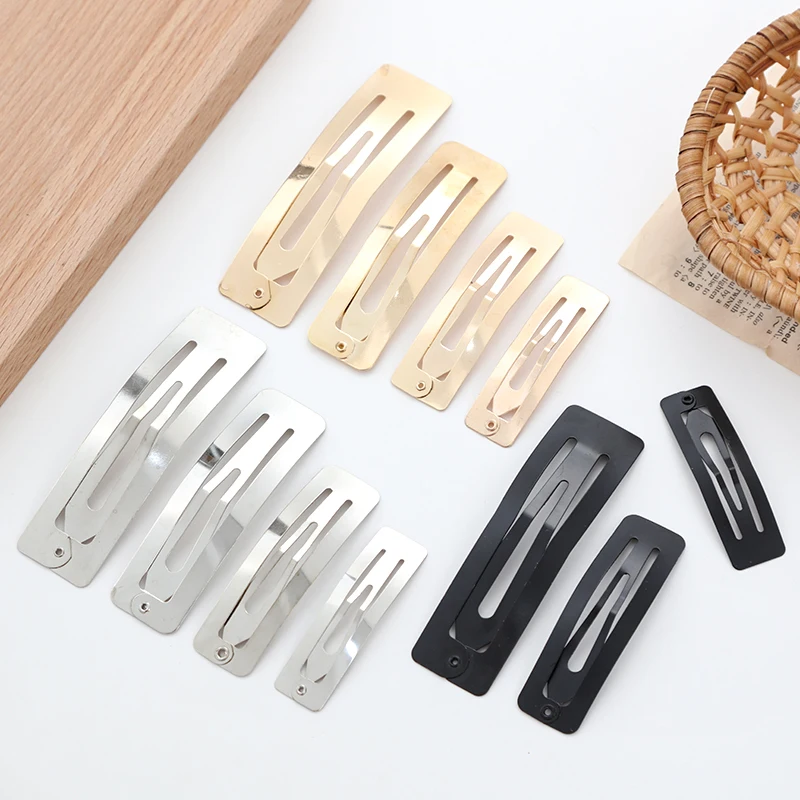 10/20/30pcs/set Women Silver Gold Black Waterdrop Shape Basic Alloy Hair Clips BB hairpins Barrettes Fashion Hair Accessories-6
