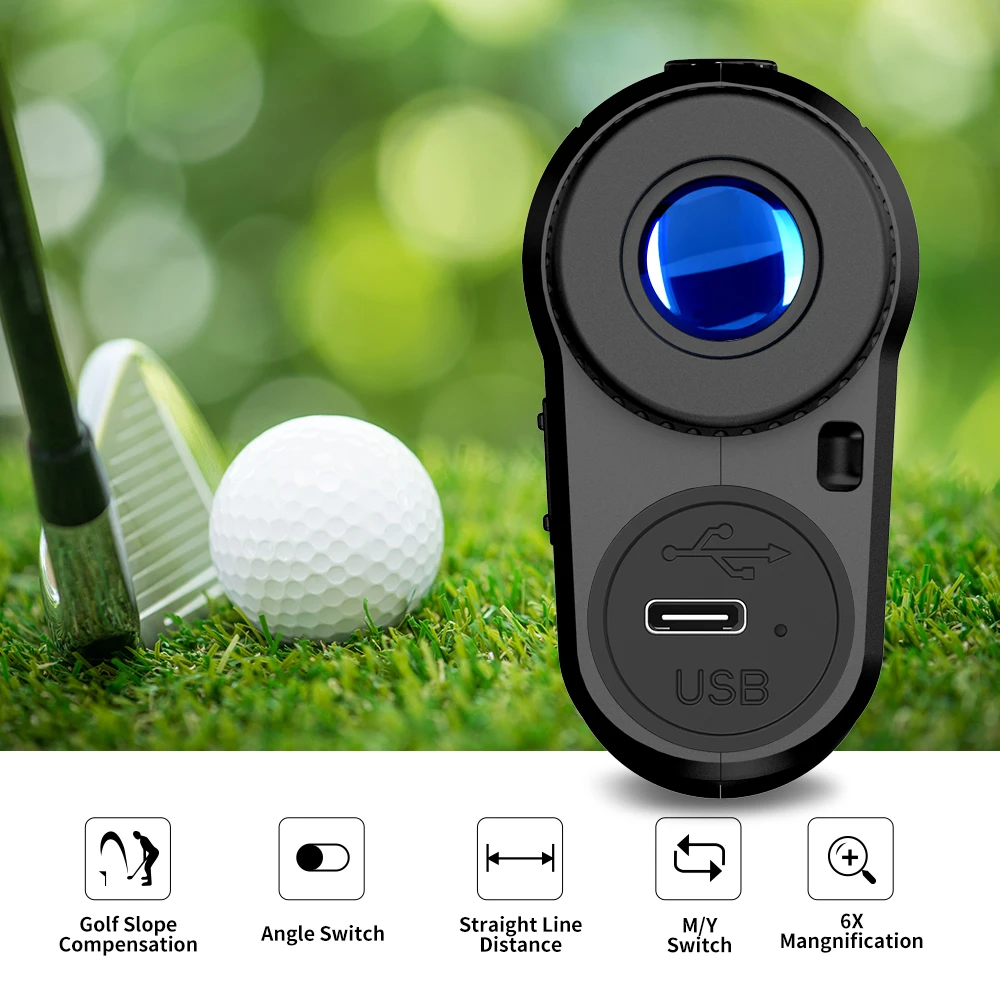 Nohawk Hunting Rangefinder 1000M Multifunctional Range Finder with USB-C Charging Monoculars Telescope for Hunting and Golfing-5