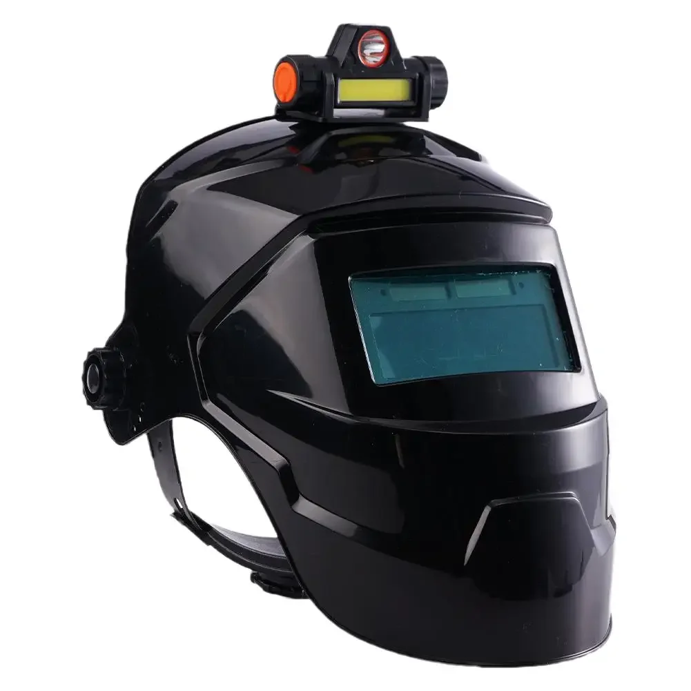 Welding Helmet Welder Mask With Rechargeable Headlight Automatic Dimming Electric Protective Mask For Arc Weld Grind Cut Process-4