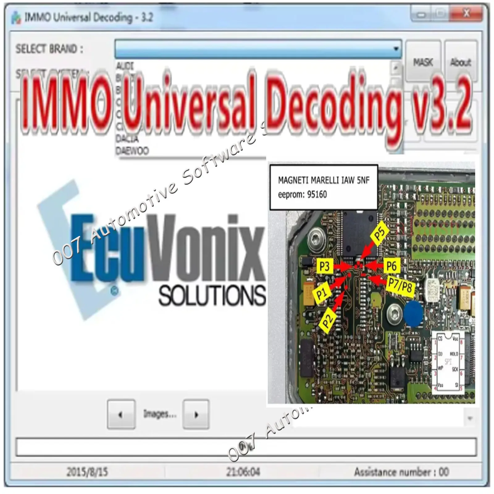 ECU Vonix Solutions IMMO Universal Decoding V3.2 Software for Windows 7 32bit - Repair & Remove ECU IMMO Code with UPA-USB Suppo-5