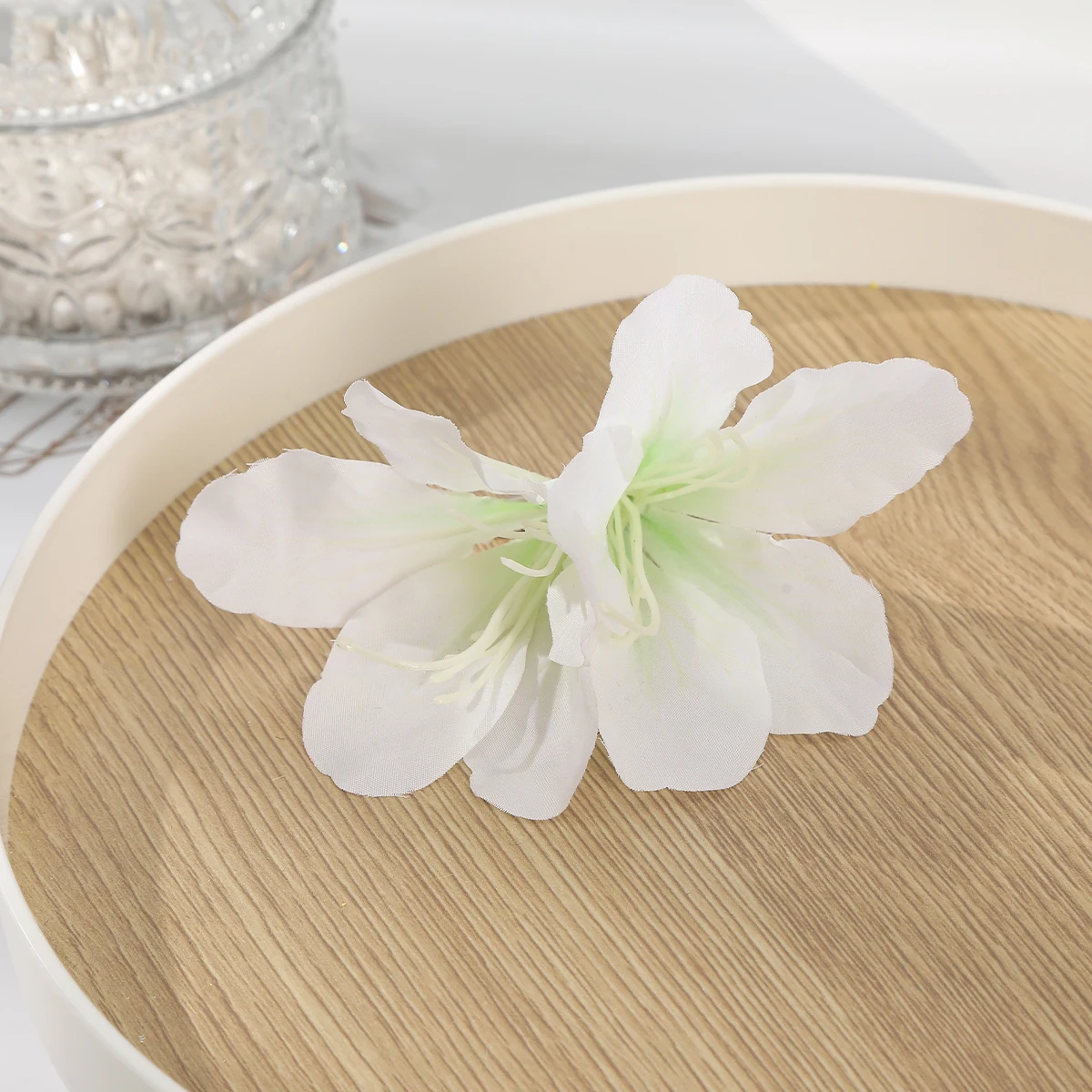 AWAYTR Bohemia Canna Flowers Samll Hair Clips Hawaii Bridal Flowers Hair Clips Hairpins Barrette For Wedding Hair Accessories-6