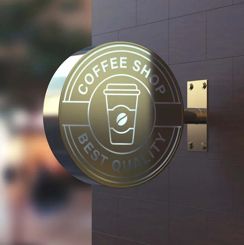 Custom Logo Advertising Round Lightbox Signage Outdoor Business Shop Sign Lights Circular Led Light Box Bright Sign-3
