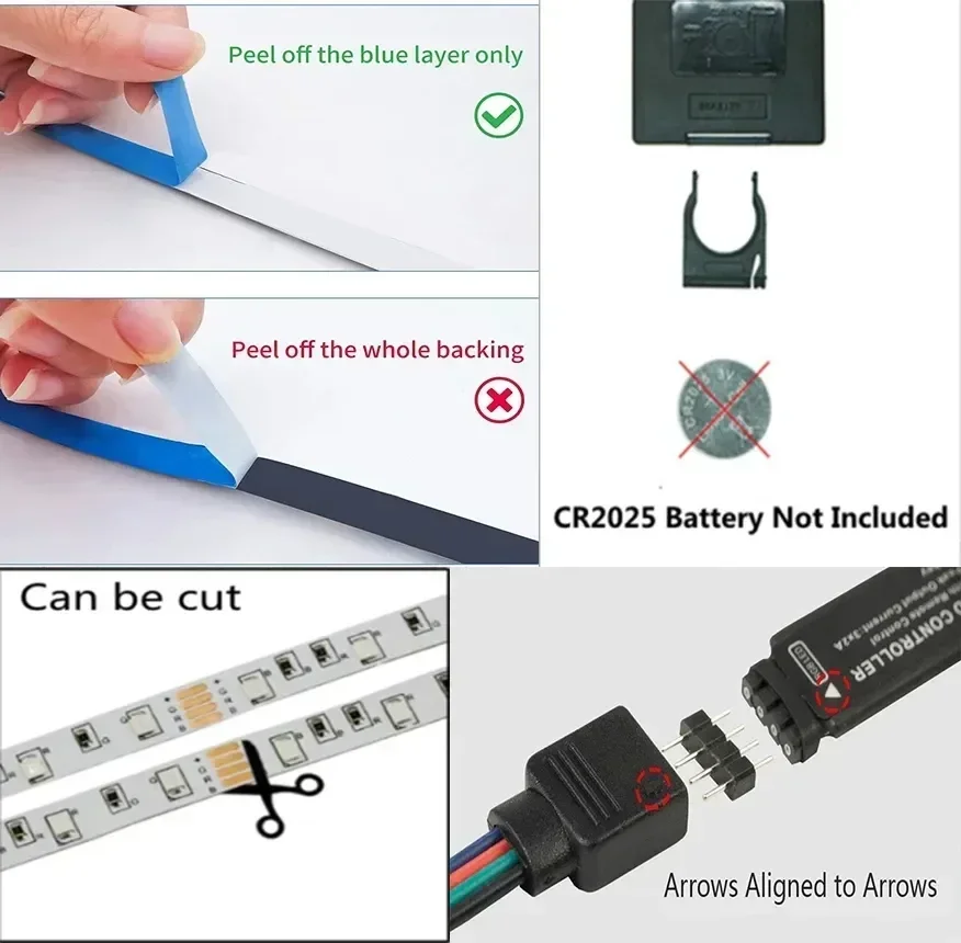 5050 Smart Led Strip Usb 15 20 Meters Wifi Alexa Rgb Led Ice Tape String 5V Led Light Plug For Wall Room Led Ribbon Lamp Chain-3