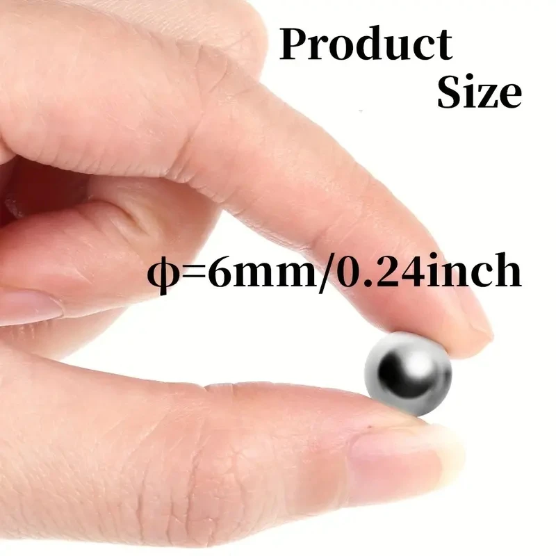 Steel ball slingshot hunting 6mm 200 pieces high carbon steel slingshot hunting ammunition industrial machinery parts-2