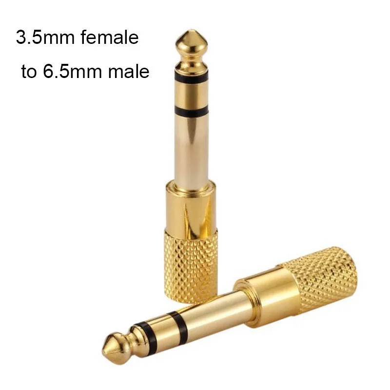 Audio 6.5 male to 3.5 female / 3.5 male jack to 6.35 female adapter amplifier adaptateur casque et micro small to large-3