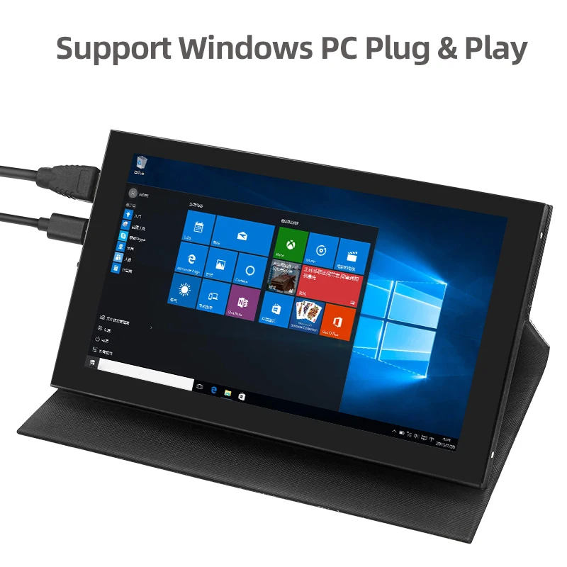 7 Inch IPS LCD Mini HDMI-compatible Universal Touch Screen for Raspberry Pi 5 4 Windows PC Display Game Console with Case Holder-3