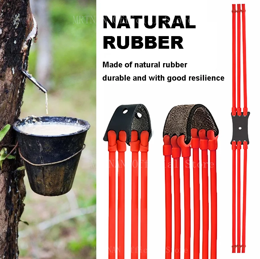 1/3/6Pcs 3-Strand High Elastic Slingsshot Rubber Band 1745 Latex Card Ball Rubber Band Outdoor Hunting Shooting Accessories-2