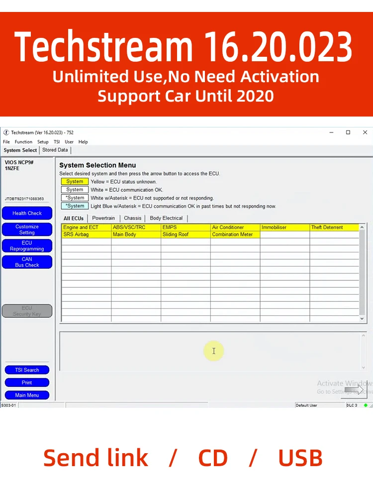 MINI VCI V16.20.023 And V16.00.017  For TOYOTA TIS Techstream Version Car Software Support 2020 Mini Vci Database-3