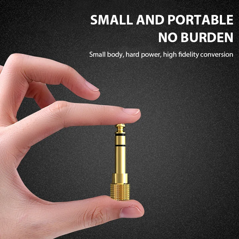 10/5PCS Jack 3.5 To 6.35 Audio Adapter 6.5mm To 3.5mm Converters Male Female Connector Headphone Plug 6.3mm Consumer Electronics-6