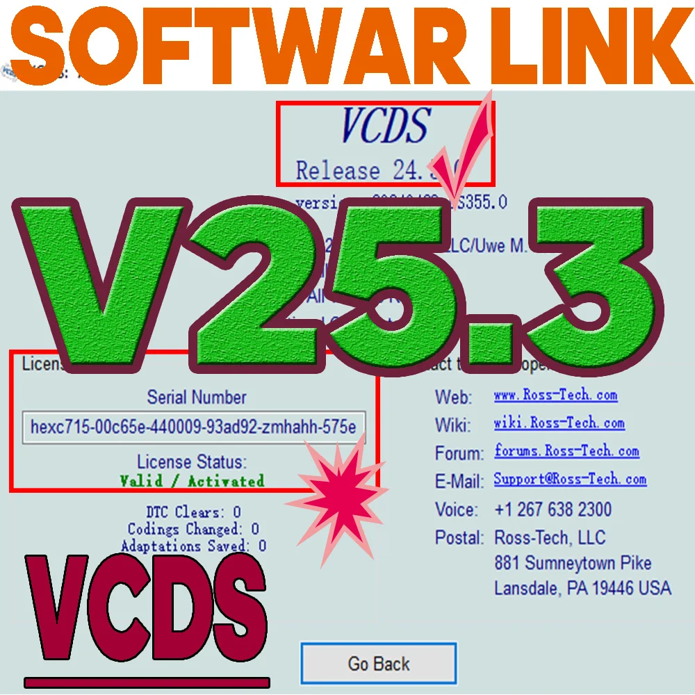 UPDATE SOFTWARE VAG-COM  OBD2 Scanner HEX V2 USB Interface FOR VW AUDI Skoda Unlimited VINs Atmega162 Multilingual VCDS  TOOLS