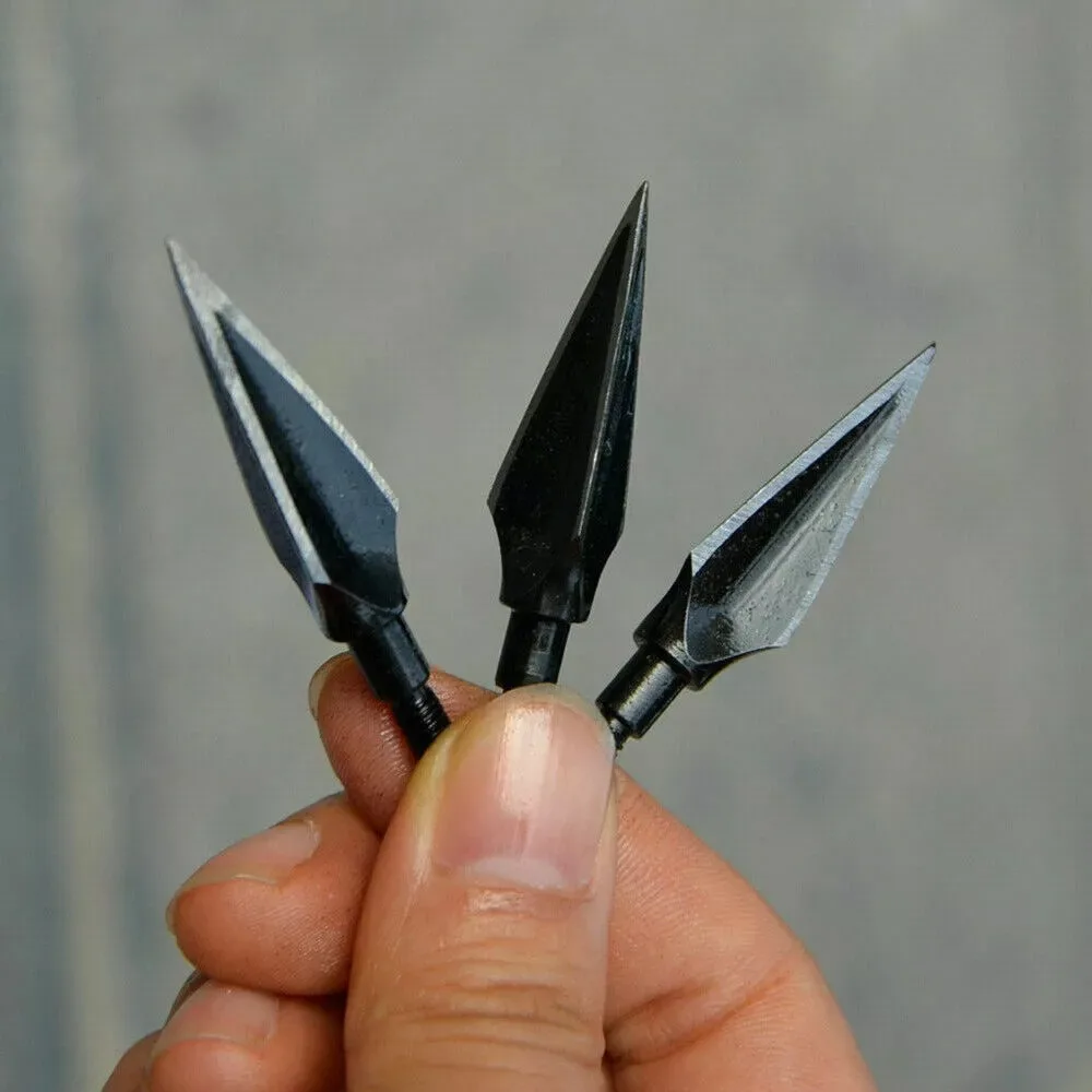 3/6/12PCS 100Gr Hunting Arrow Tips Compound Recurve bow Classical Tradition Broadheads-4