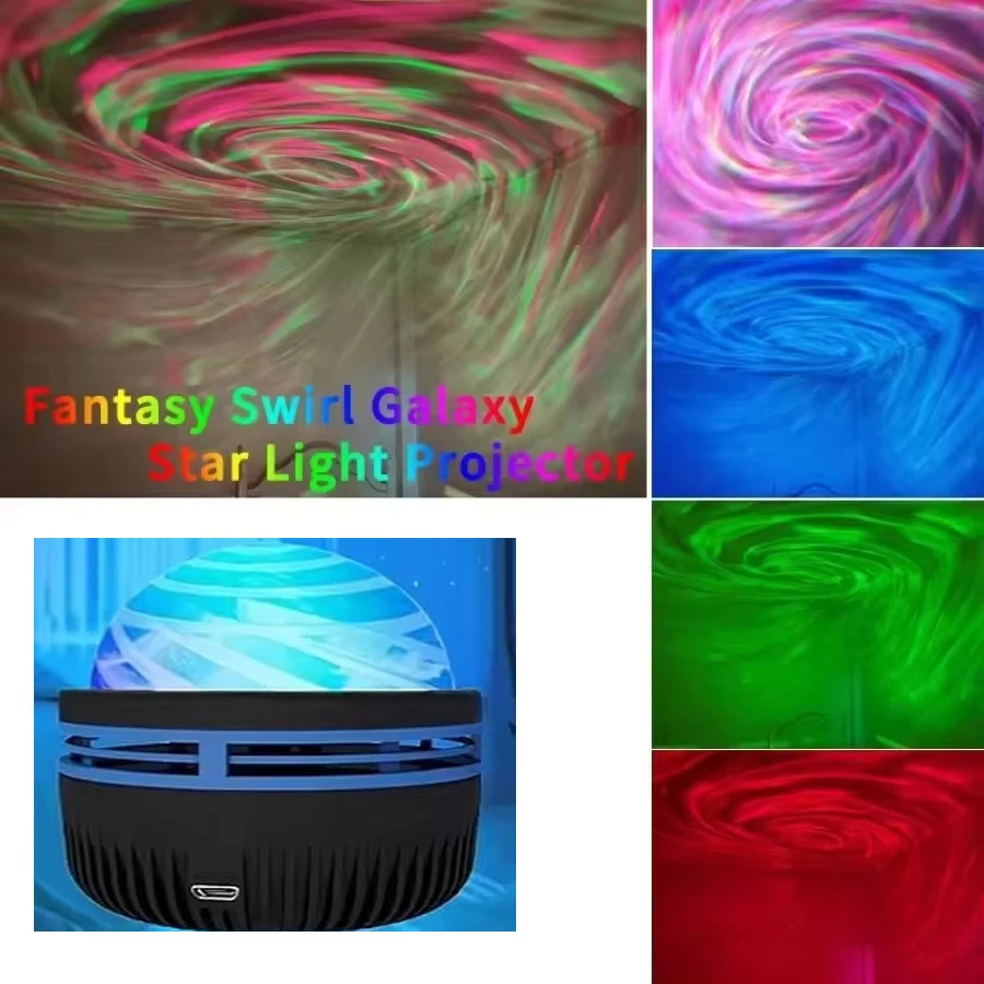 LED Galaxy Projector Light Colorful Galaxy Sky Projector Bedroom Night Light Kids Room Decoration Christmas Party Decoration-4
