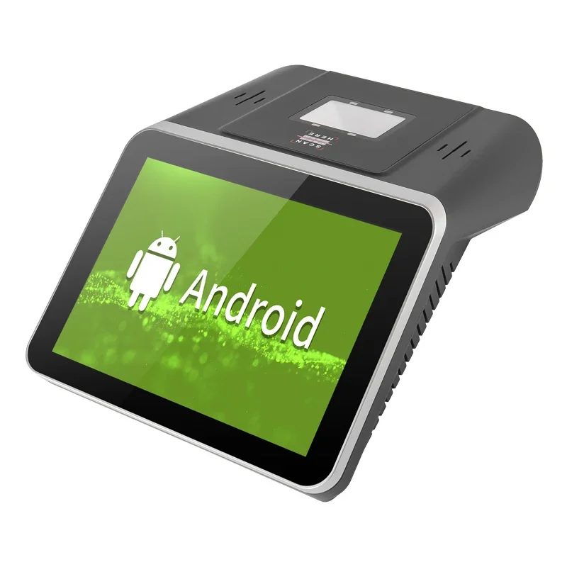 Android windows self service queue management system all in one touch screen  bank hospital ticket dispenser quiosqu kiosk-3