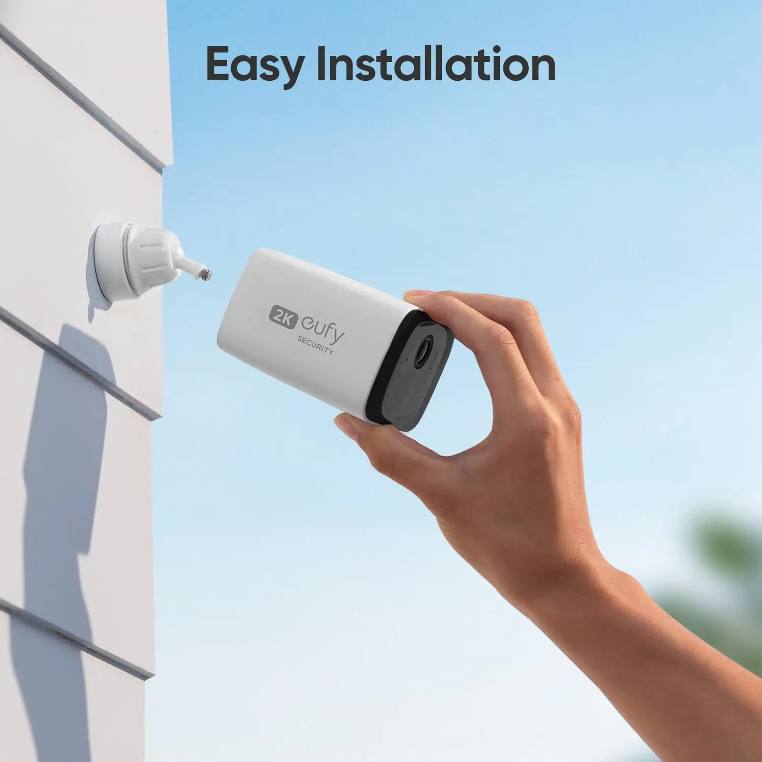 eufy Security C210 SoloCam Wireless Outdoor Camera 2K Resolution No Monthly Fee Wireless Wi-Fi Camera Street surveillance Cam-5