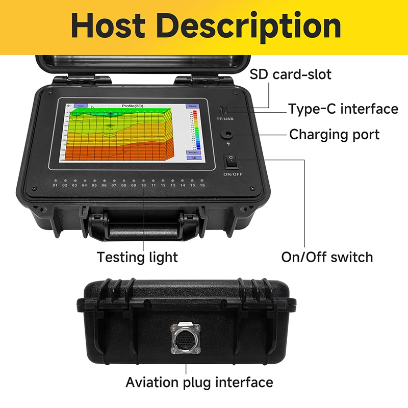 16 Channels Water Detector Underground TYM-D Series Borehole Drilling Geophysics Ground Water Detection Machine-4