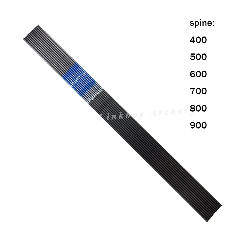 Archery Carbon Arrows Shaft ID4.2mm Spine 400-1000 1.75inch Plastic Vanes 80 Grain Points for Recurve Bow Archery shooting 12pcs-2