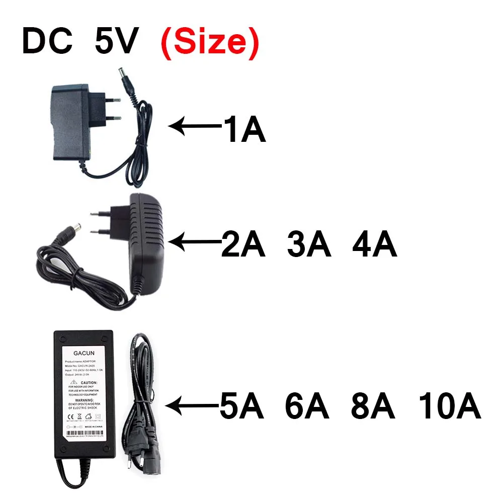 Switching Power Supply Lighting Transformer AC 110V~220V To DC 5V 12V 24V LED Power Adapter 1A 2A 3A 4A 5A 6A 8A 10A For Camera-3