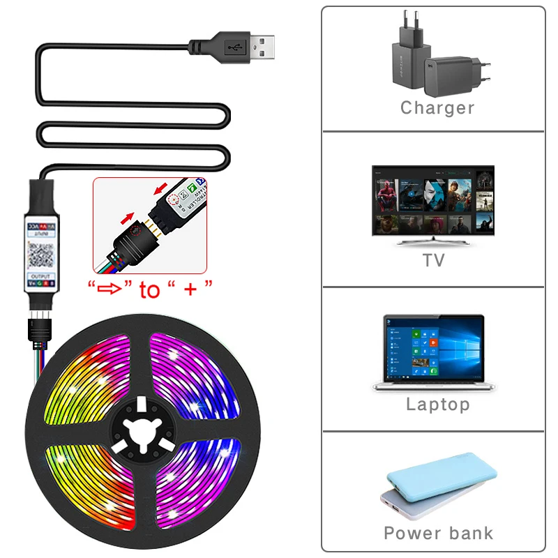5V USB Led Strip Lights 5m 10m 20m 30m Led Room Light Flexible Ribbon Luces Led Tape for Home Room Bedroom Decor TV Backlight-5