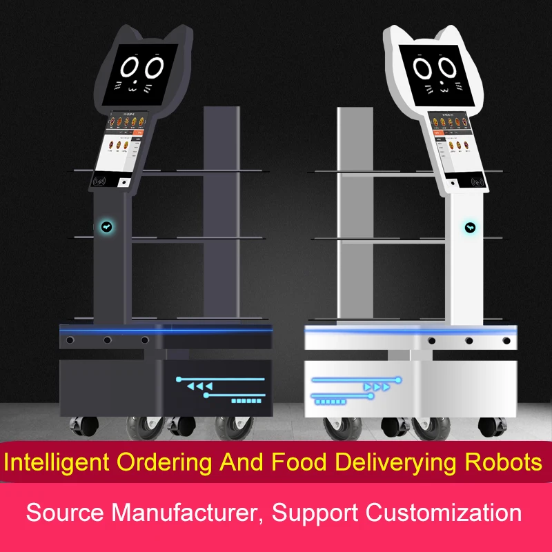 Self Service Ordering and Food Delivery Robot Self Order Kiosk Smart Service Robot Waiter Robot for Restaurant-6