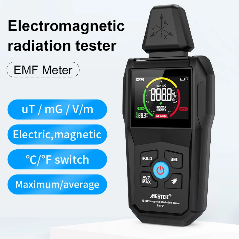 Mestek Geiger Detector EMF Meter Electromagnetic Radiation emf Test Electric Magnetic Field Scanning Induction geiger Dosimeter-2