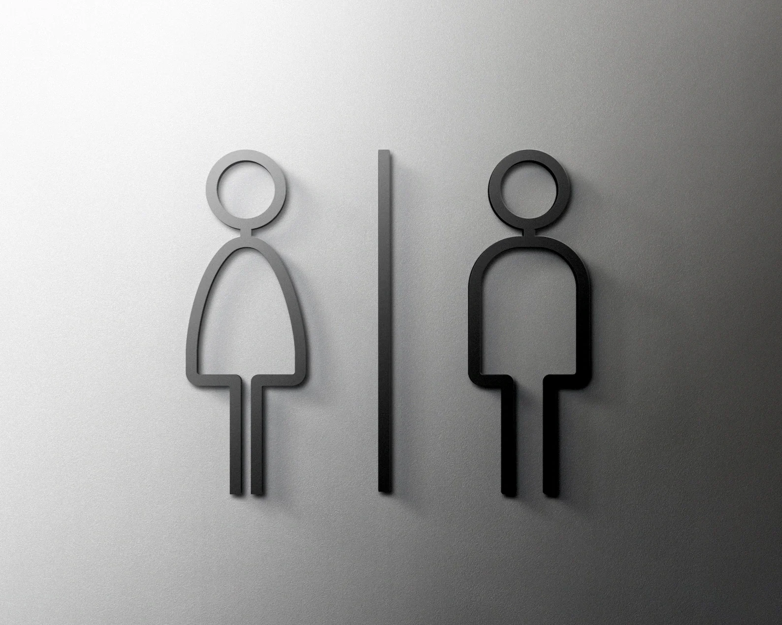 Pop Black Gold Color Toilet Sign Plate Acrylic 3D Wash Room Door Wall Label Sticker Wc Holder Signage Board Art Hotel Home Decor-2