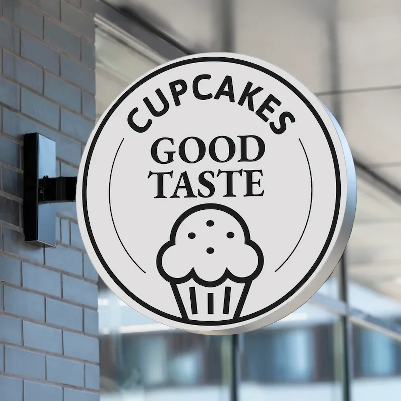 Custom Logo Advertising Round Lightbox Signage Outdoor Business Shop Sign Lights Circular Led Light Box Bright Sign-4