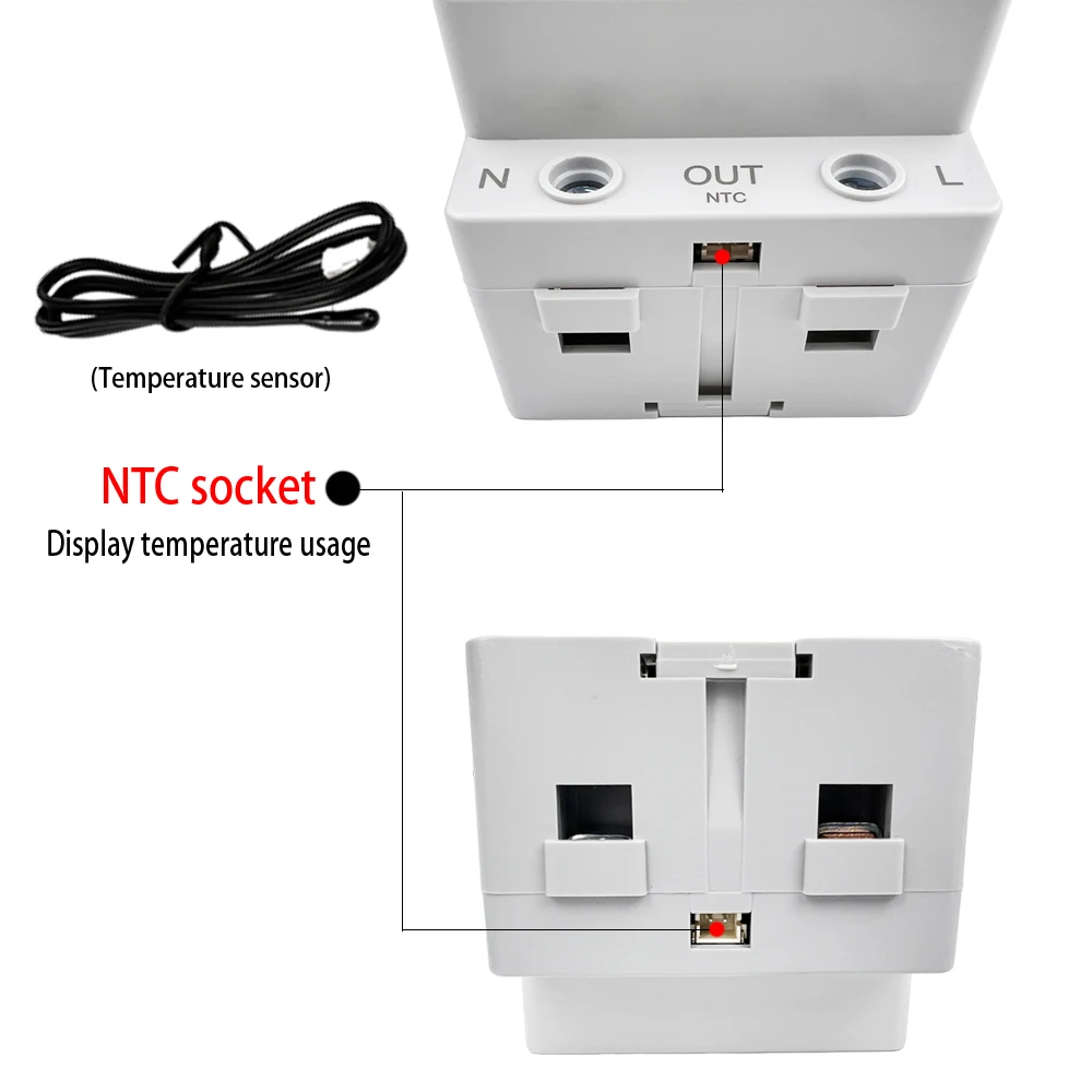 Tuya WiFi 8in1 Power Meter 2P AC Energy Meter APP Control 170-270V/63A Voltage and Current Meter Electricity Meter Smart Life-3