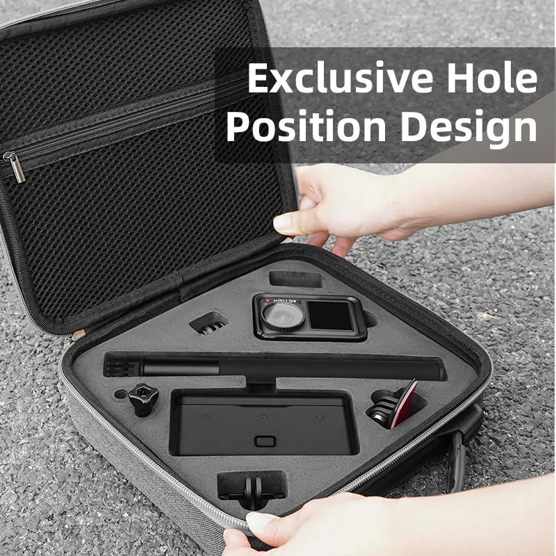 BRDRC Storage Case Carrying Bag for DJI Action 5 Pro/Osmo Action 4 Camera Protector Accessorise Portable Travel Case Handbag-5